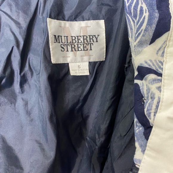 Mulberry Street Size S White/Blue Lightweight Jacket Vintage nautical look - Picture 15 of 15